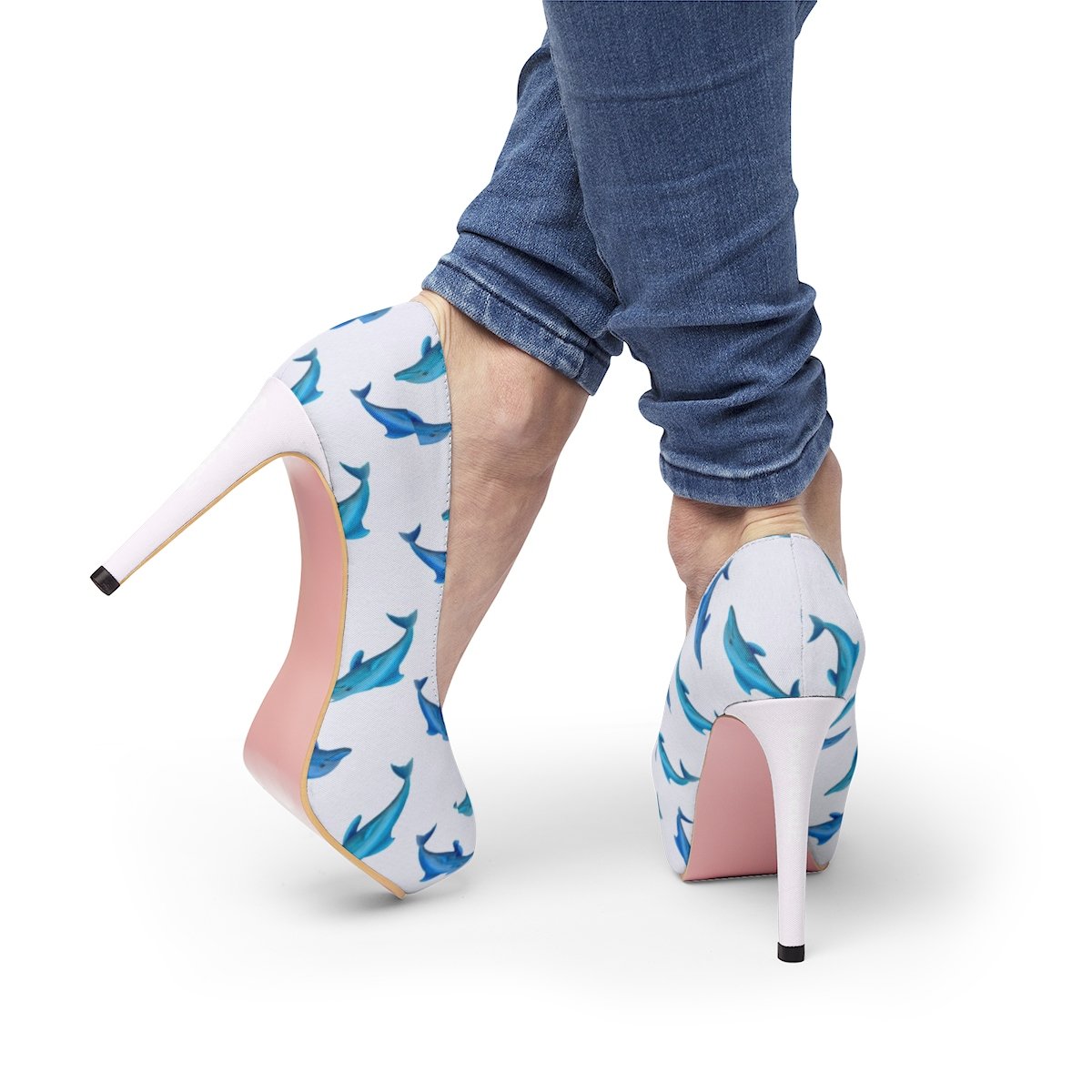 Signature Dolphin Platform Heels - fourtee2